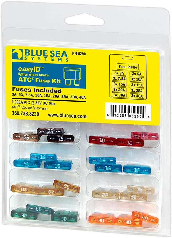 Blue Sea 5290 BS5290 Fuse ATC easyID 31pcs