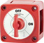 m-Series Mini On-Off Battery Switch with Key - Red BS6005 Blue Sea 6005