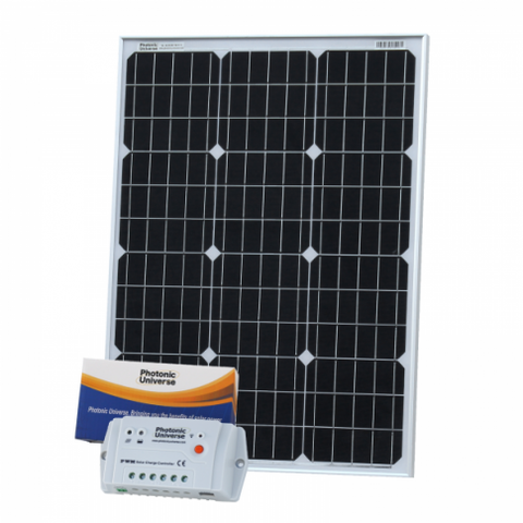60W 12V Solar Charging Kit With 10A Controller And 5M Cable (German Solar Cells)