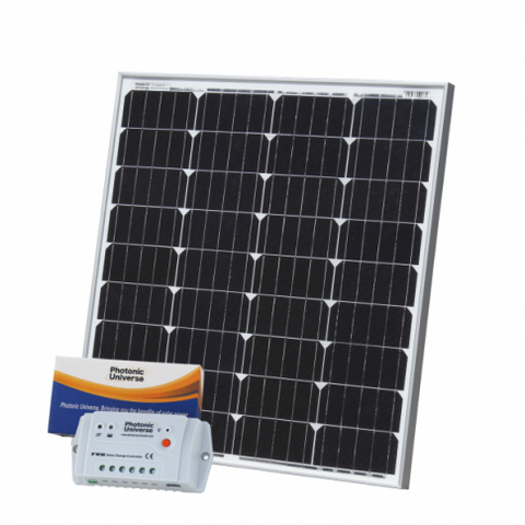 80W 12V Solar Charging Kit With 10A Controller And 5M Cable (German Solar Cells)