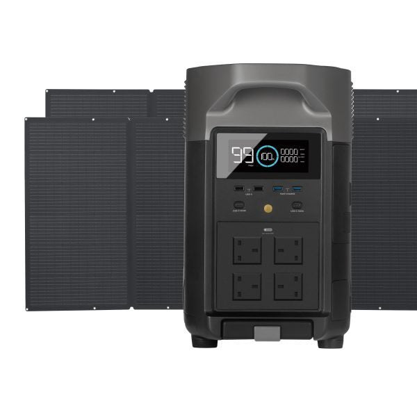 EcoFlow DELTA Pro Bundle (with 2x 400W Solar Panels)