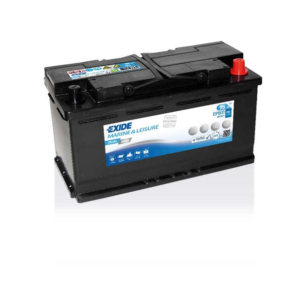 Exide EP800 Dual AGM Battery (017) 95Ah 850cca