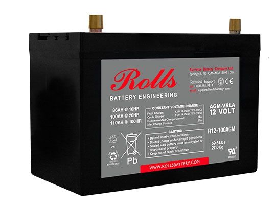 Rolls Battery AGM R12-100AGM
