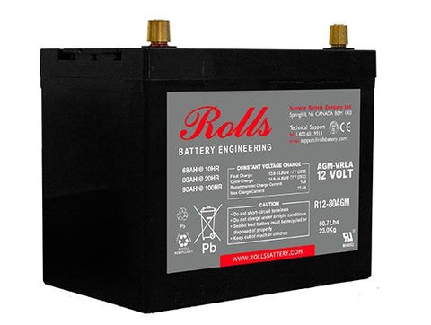 Rolls AGM Battery R12-80AGM