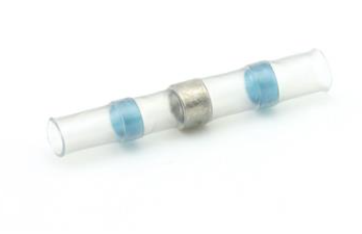 HEAT SHRINK SOLDER BUTT CONNECTOR 1.5 2.5MM² BLUE - Pack of 100