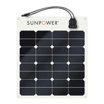 SUNPOWER 12v 50w Monocrystalline Semi Flexible Solar Panel SPR-E-Flex-50
