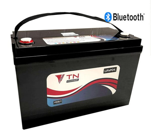 TN Power Lithium 12.8V 100Ah Leisure Battery LiFePO4 with Bluetooth and Heater