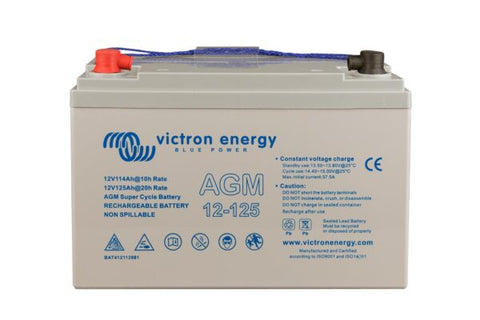 Victron Energy AGM Super Cycle Battery 12V 125Ah (M8) – BAT412112081