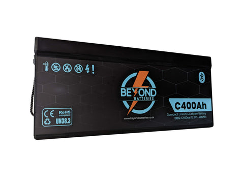 Beyond Batteries 400Ah Smart Compact LiFePO4 Lithium 12v Battery