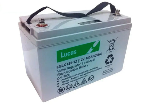 LSLC125-12 LUCAS AGM SLA CYCLIC BATTERY 125AH