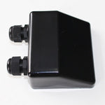 Solar Panel Double Cable Roof Entry Gland Black for Motorhome or Campervan