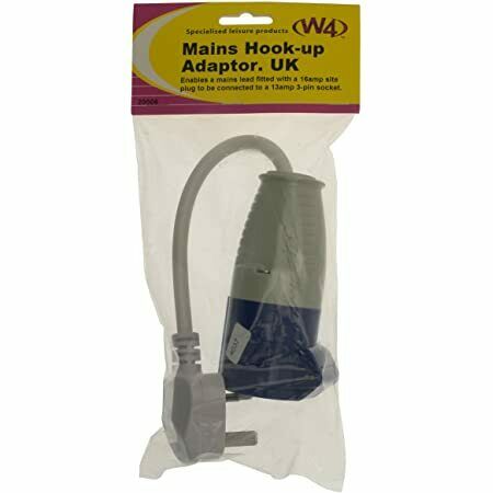 UK Hook Up Site Lead Adaptor 3 Pin Mains Conversion Fly Lead Caravan Motorhome