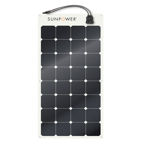 SUNPOWER 12v 110w Monocrystalline Semi Flexible Solar Panel SPR-E-Flex-110
